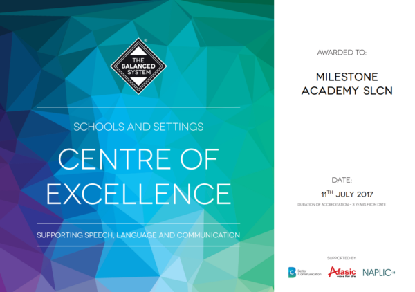 Centre of excellence certificate