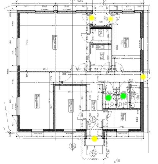 A plan of the TRAC Centre building showing the accessibility areas