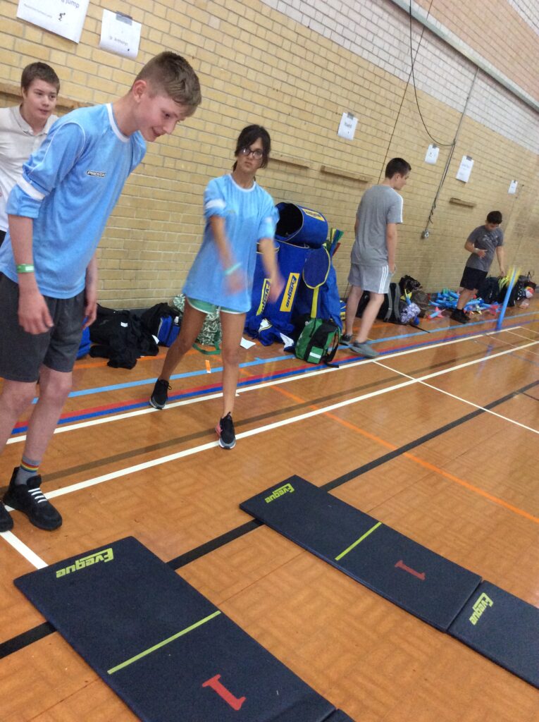 Phase 3 students seen participating in the KSENT Olympics event at Swallows Leisure Centre in Sittingbourne, Kent.