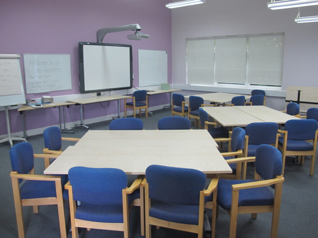 A photo of a meeting room at Milestone Academy