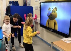 Pupils at Milestone Academy are seen enjoying an 'own clothes day' and participating in various activities in support of Children in Need 2023.